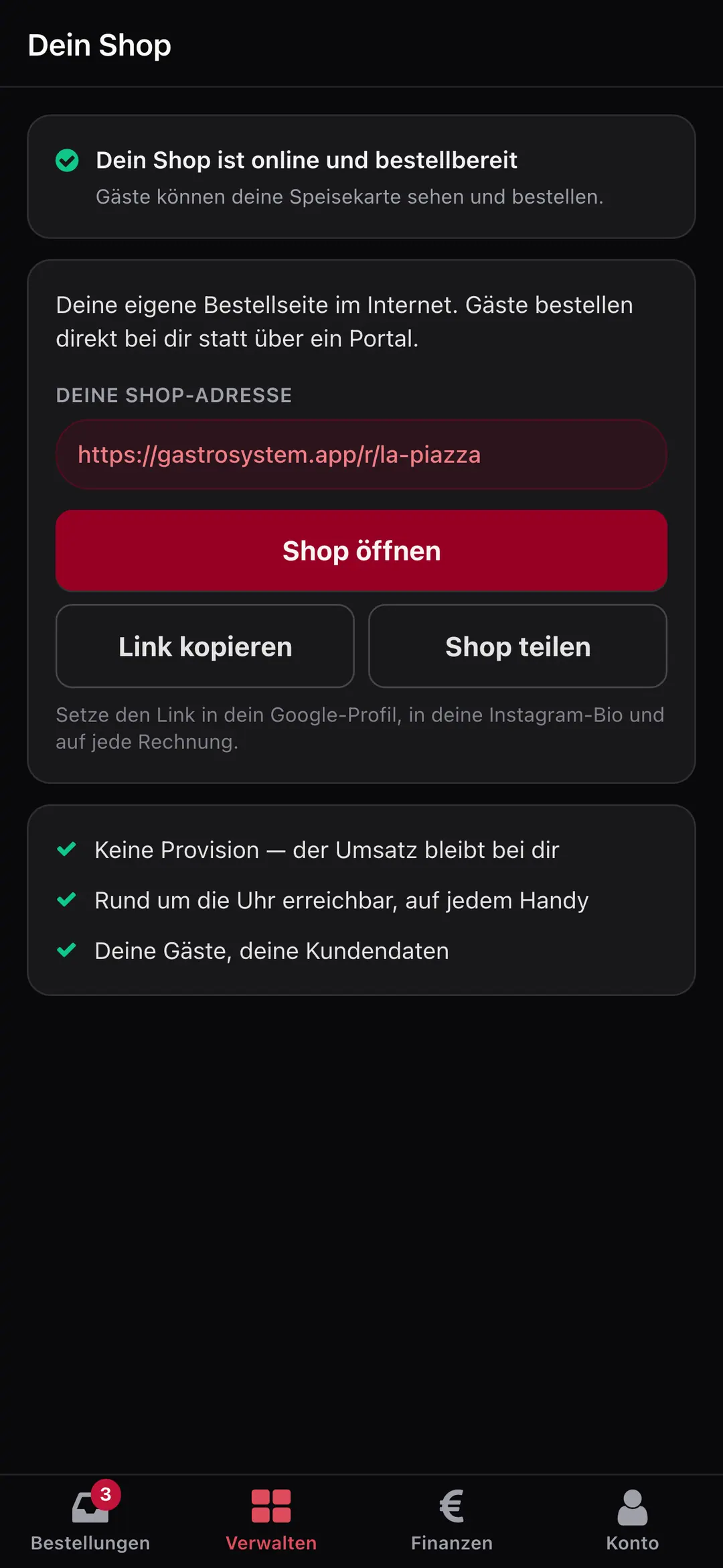 Dein Laden in der Hosentasche